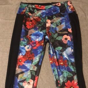 Floral workout pants
